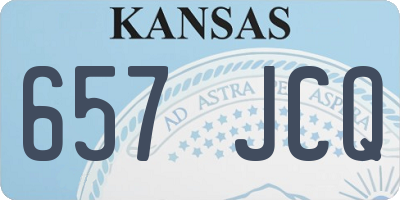KS license plate 657JCQ