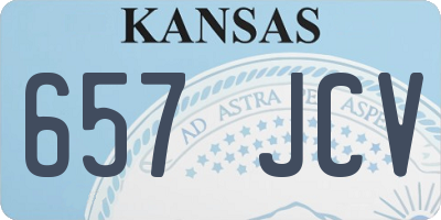KS license plate 657JCV