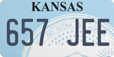 KS license plate 657JEE