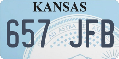 KS license plate 657JFB