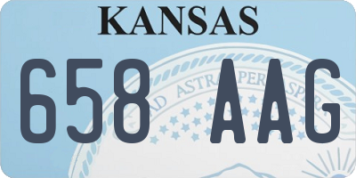 KS license plate 658AAG