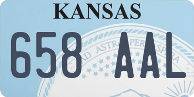 KS license plate 658AAL