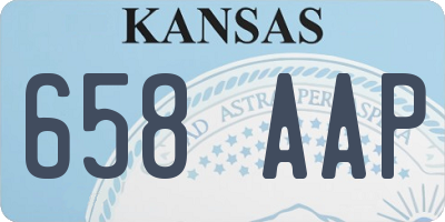 KS license plate 658AAP