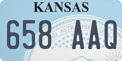 KS license plate 658AAQ
