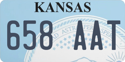 KS license plate 658AAT