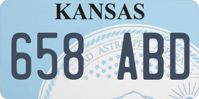 KS license plate 658ABD