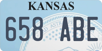 KS license plate 658ABE