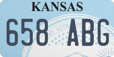 KS license plate 658ABG