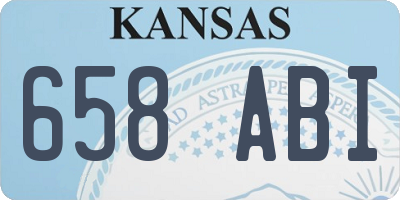 KS license plate 658ABI