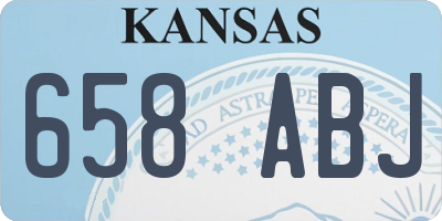 KS license plate 658ABJ