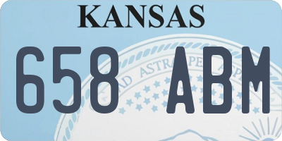 KS license plate 658ABM