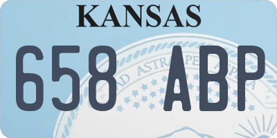 KS license plate 658ABP