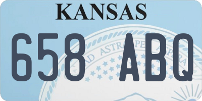 KS license plate 658ABQ