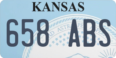 KS license plate 658ABS