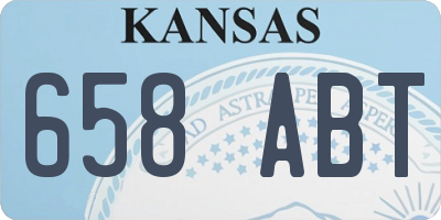 KS license plate 658ABT