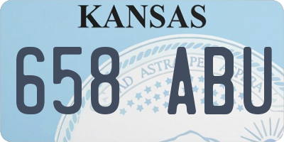 KS license plate 658ABU