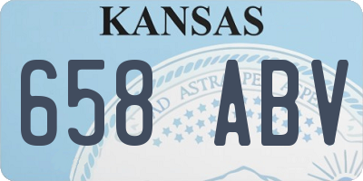 KS license plate 658ABV