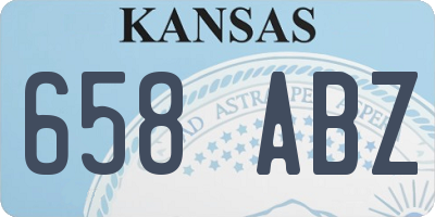 KS license plate 658ABZ