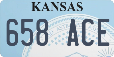 KS license plate 658ACE