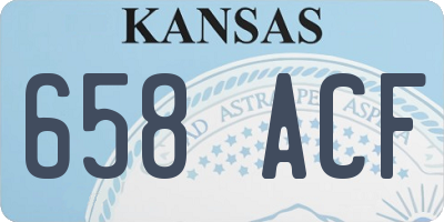 KS license plate 658ACF