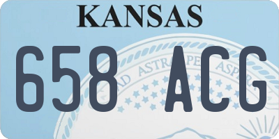 KS license plate 658ACG