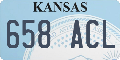 KS license plate 658ACL