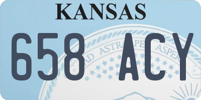 KS license plate 658ACY