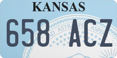 KS license plate 658ACZ