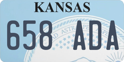 KS license plate 658ADA