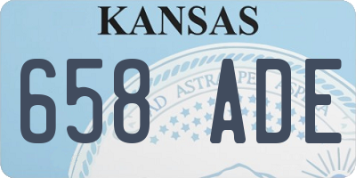 KS license plate 658ADE