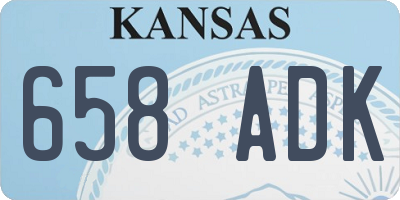 KS license plate 658ADK