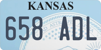 KS license plate 658ADL