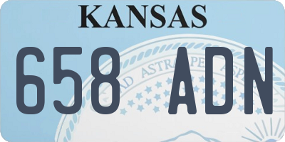 KS license plate 658ADN