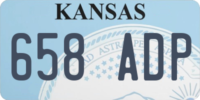 KS license plate 658ADP