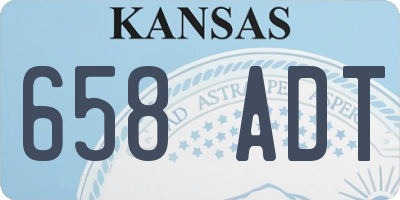KS license plate 658ADT