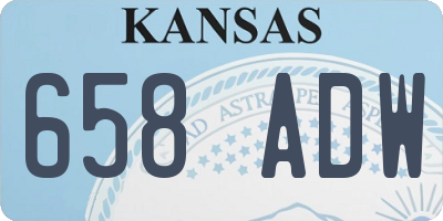 KS license plate 658ADW