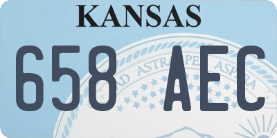 KS license plate 658AEC