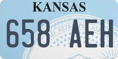 KS license plate 658AEH