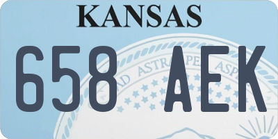KS license plate 658AEK