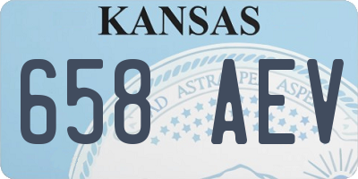 KS license plate 658AEV