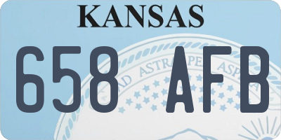 KS license plate 658AFB