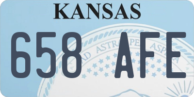 KS license plate 658AFE