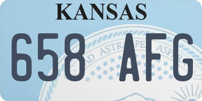 KS license plate 658AFG