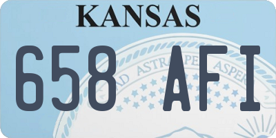 KS license plate 658AFI