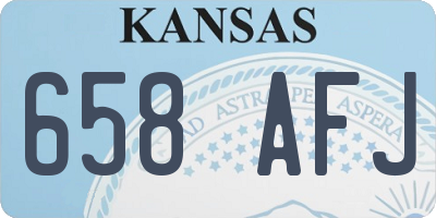 KS license plate 658AFJ