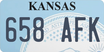 KS license plate 658AFK