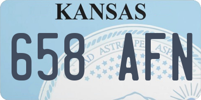 KS license plate 658AFN