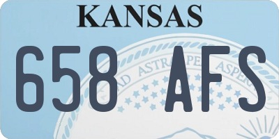 KS license plate 658AFS