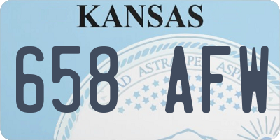 KS license plate 658AFW