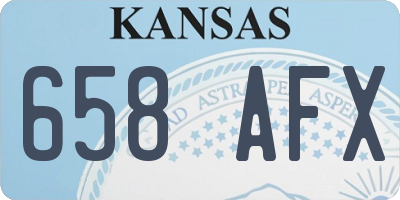 KS license plate 658AFX